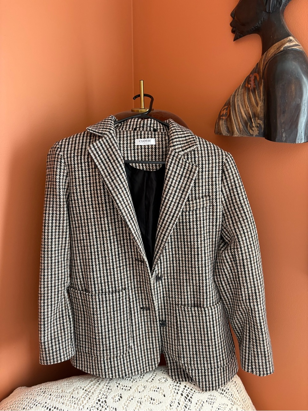 Black/Brown Blazer Jacket